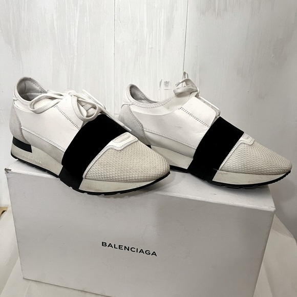 Balenciaga Blanc Noir /White Sneakers 39 / 8.5 or 9 - Picture 2 of 16